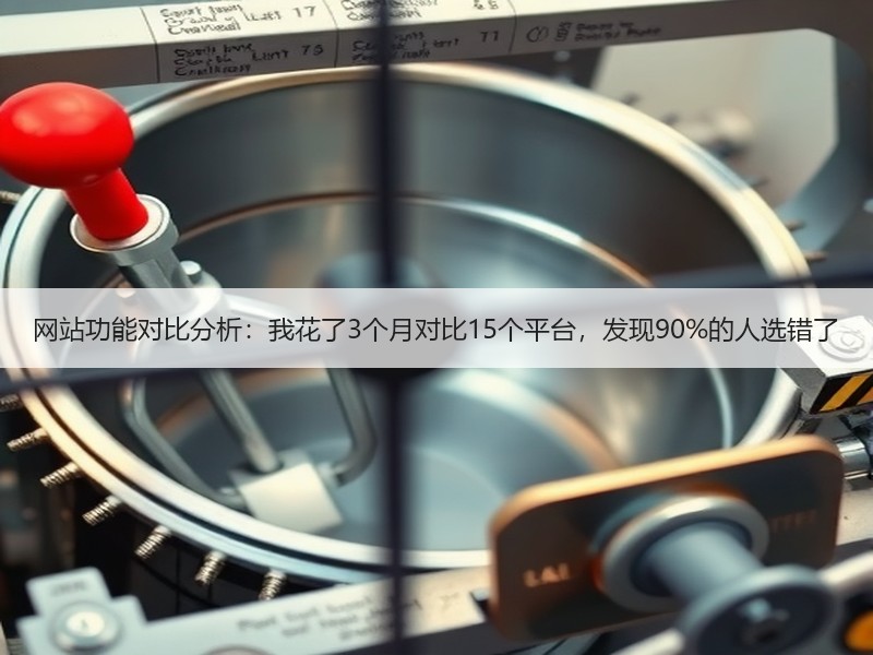 网站功能对比分析：我花了3个月对比15个平台，发现90%的人选错了
