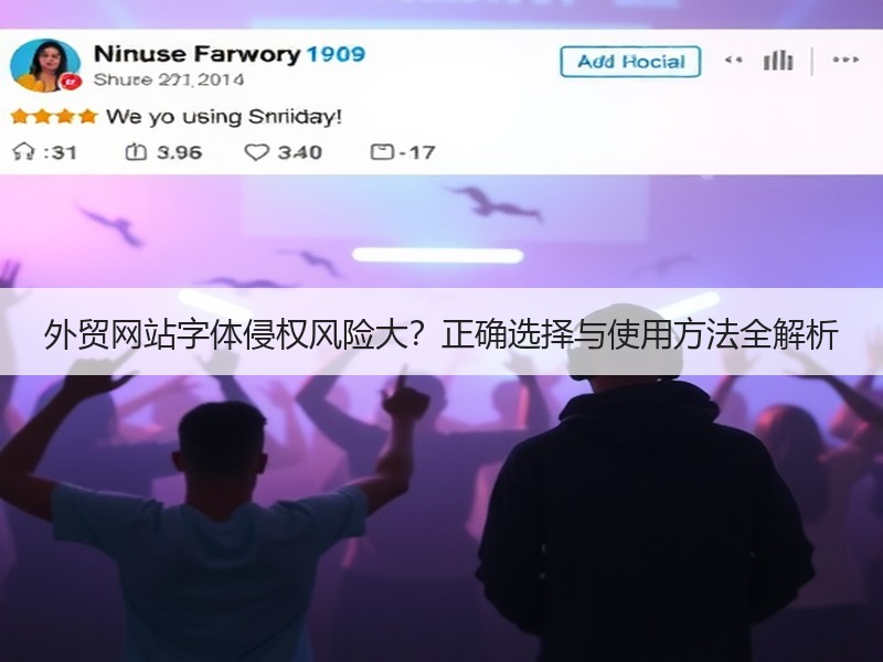 外贸网站字体侵权风险大？正确选择与使用方法全解析